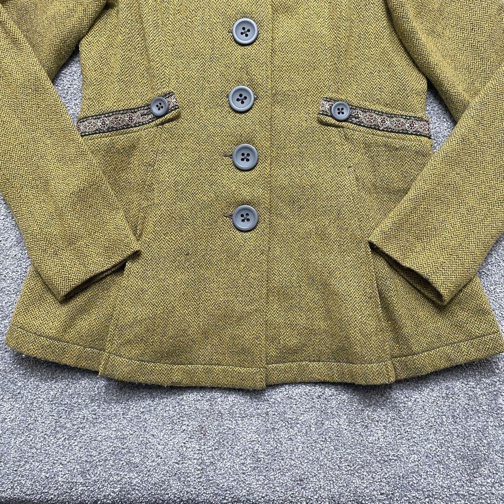 Free People Olive Green Coat with Faux Fur Collar - Picture 3 of 10